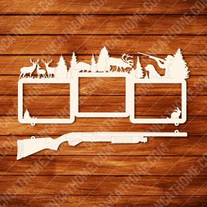 Hunting Photo Frame design files - DXF SVG EPS AI CDR