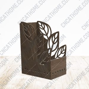 Leaf Pen Holder design files - DXF SVG EPS AI CDR