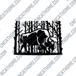 Bison DXF File Image