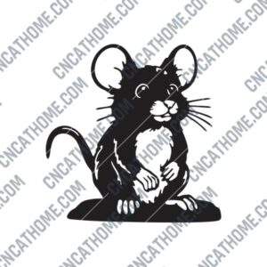 Cute Mouse DXF File