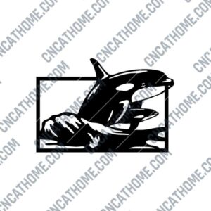 Whale Wall Decor DXF Files