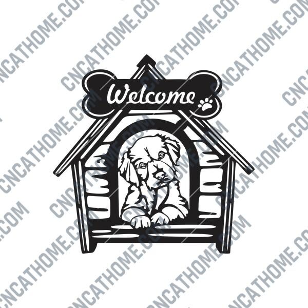 Dog House Welcome Sign