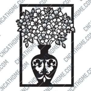 Flower Vase DXF Files