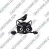 Cat with Bird DXF Files